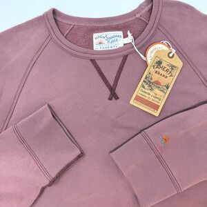 FAHERTY High Standard Fleece‎ Cocoa Mauve Crewneck Sweatshirt Size Large NEW